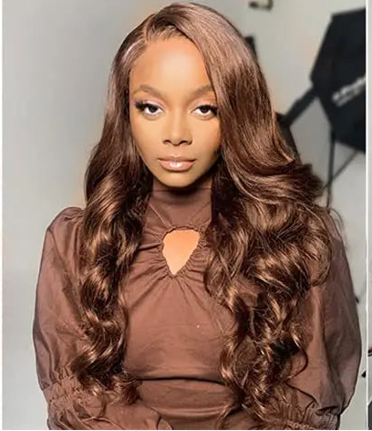 Body Wave Chocolate Brown Lace Front Wig 13x4 Lace Front Wigs 13x6 Transparent Hd Lace Frontal Wig Human Hair 100% Color #4 Wigs Lafino Wig US Store ID 1105207236