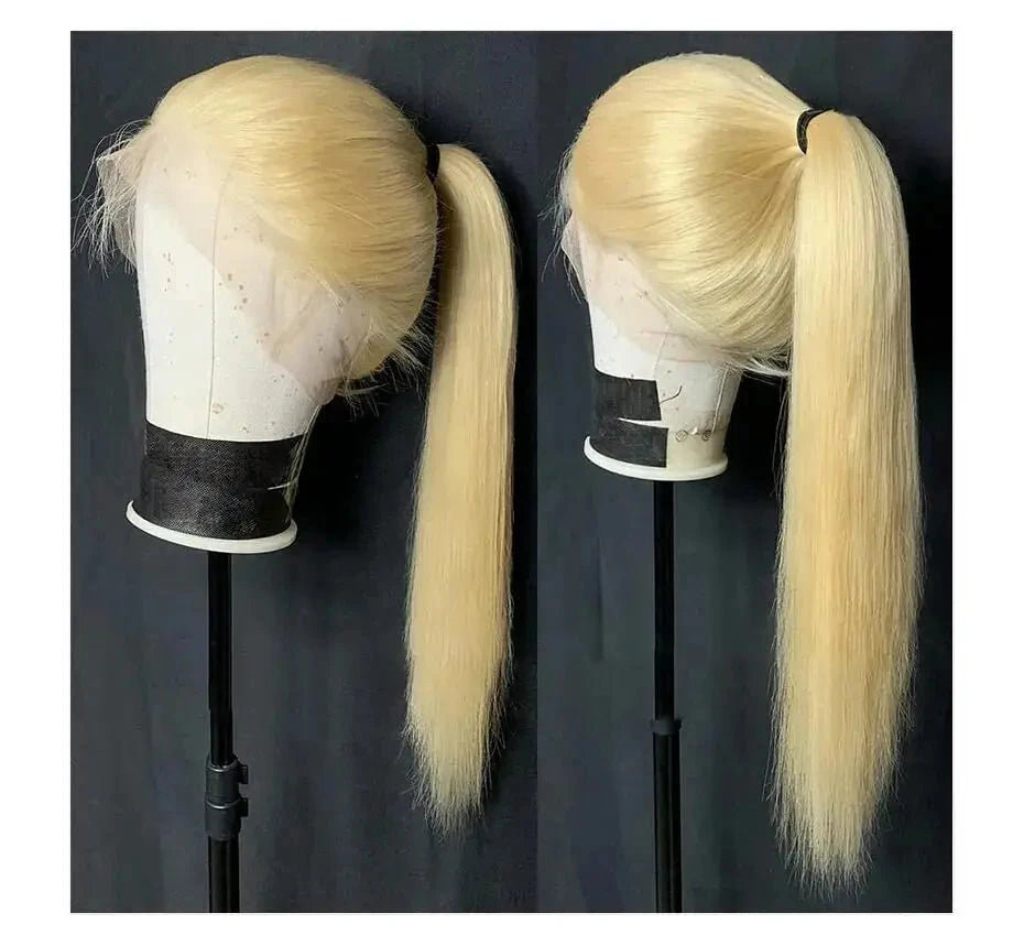 Hd Transparent 613 Blonde 13x4 13x6 360 Lace Front Human Hair Wig Pre Plucked Bone Straight Lace Frontal Wig 200 250 300 Density Diva Me Official Store 5007137
