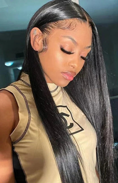 360 HD Transparent Lace Frontal Wigs Pre Plucked Brazilian Bone Straight 13x4 13x6 Lace Front Human Hair Wigs For Black Women Bling Hair Factory Fast Delivery Store Store ID 1103578511