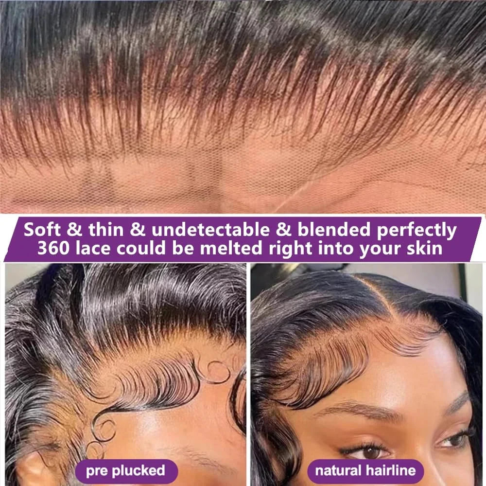 Hidden Strap Drawstring Wig 360 Lace Front Wigs Human Hair 250 Density Body Wave Frontal 360 Full Lace Human Hair Wigs for Women FRIZIRA Moily Beauty Store 1104931493