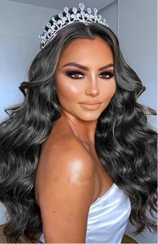 Natural Black 180 Density 13x6 Body Wave Brazilian Virgin Hair HD Transparent Lace wig Frontal Wig Pre plucked Wig For Women Wig Queen US Store Store ID 1103587128