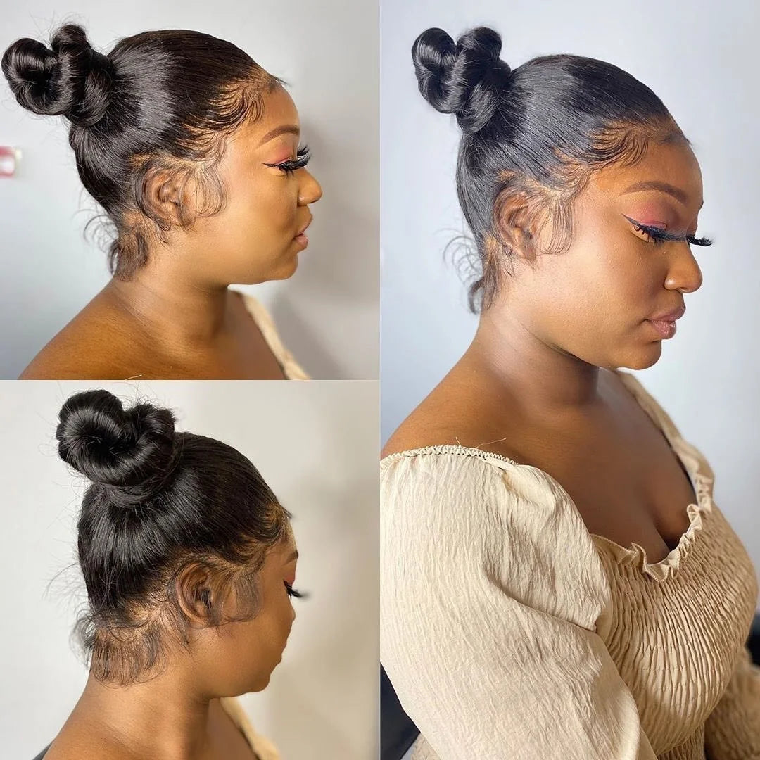 Full 360 HD Lace Frontal Human Hair Wigs PrePlucked For Women Brazilian Bone Straight 13x6 Transparent Lace Front Human Hair Wig Classyhair Store Store ID 1103578707