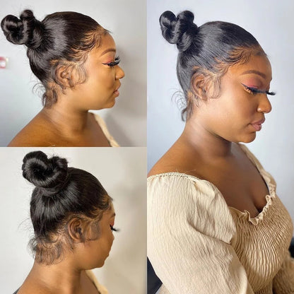 Full 360 HD Lace Frontal Human Hair Wigs PrePlucked For Women Brazilian Bone Straight 13x6 Transparent Lace Front Human Hair Wig Classyhair Store Store ID 1103578707