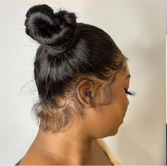 30 40 Inch Bone Straight 360 Full Lace Wig Brazilian Human Hair 250% Density Pre Plucked 13x6 HD Lace Front Wig For Black Women CurlFusion Store ID 1105216964