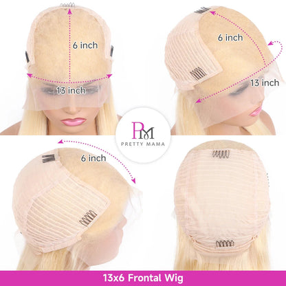 13x6 Cyan Blue Lace Front Wig Body Wave Light Green Lace Front Wig Human Hair Pre Plucked Blonde 613 Lace Frontal Wigs For Women Hairsoboom Store Store ID 1103586186