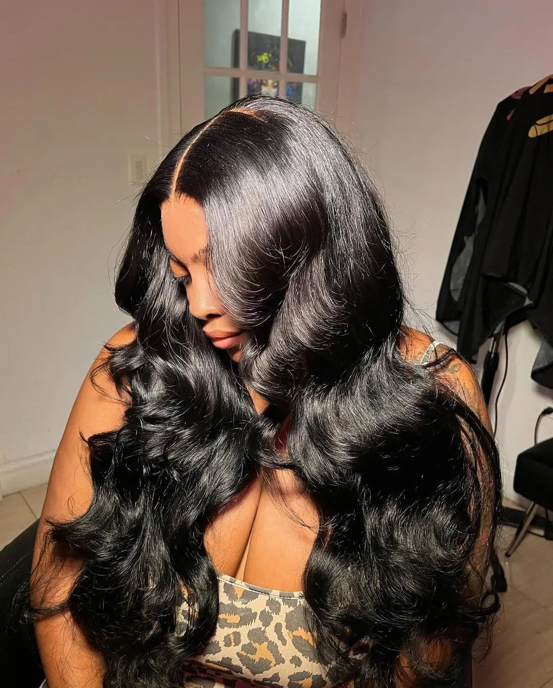 13x6 Natural Black 200 Density Body Wave HD Transparent Lace Frontal Wig Brazilian Remy Hair wig For Women 100% Human Hair Wigs Wig Queen US Store Store ID 1103587128