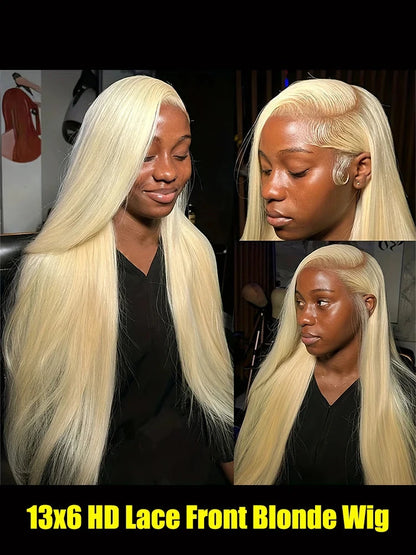 Blonde 613 hd Lace Frontal Wig 40 Inch 200 Density Straight Lace Front Wig 13x4 13x6 Honey Blonde 100% Colored Human Hair Wigs Lowell Lace Wig Store 1105062522
