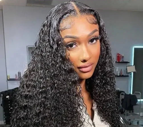 38 40Inch Deep Wave 13x6 Hd Lace Frontal Wig Curly Water Wave Human Hair 5x5 Lace Front Brazilian Wigs For Women Preplucked HairEden Store ID 1104780325