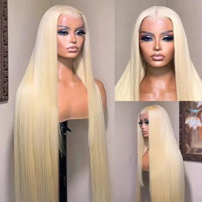 613 Hd Lace Frontal Wigs 13X6 Lace Front Wigs Blonde Straight Human Hair Wigs 40 Inch 230 Density Brazilian Hair For Black Women Afybea GlowHair Store 1105053546