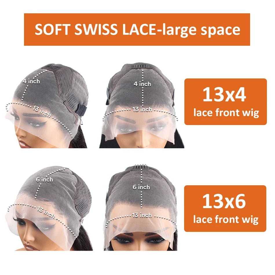 Orange Ginger 13x6 hd Lace Frontal Human Hair Curly Wigs Deep Wave 13x4 Lace Front Wig for Women Choice 30 inch Colored Wigs HEYJU Hair US Store Store ID 1103597371