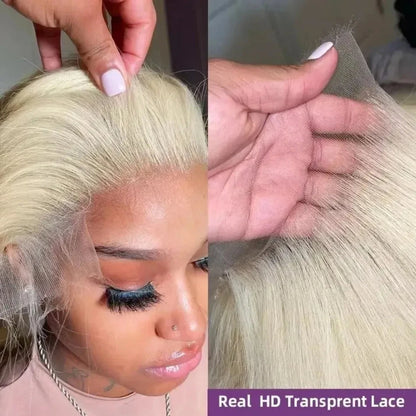 613 Hd Lace Frontal Wigs 13X6 Lace Front Wigs Blonde Straight Human Hair Wigs 40 Inch 230 Density Brazilian Hair For Black Women Afybea GlowHair Store 1105053546