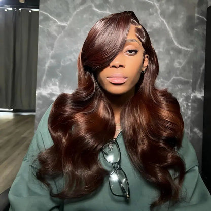 250 Density Deep Wave Chocolate Brown Lace Front Wig curly wigs 13x6 Hd Lace Frontal Wig Human Hair Wigs for Black Women Choice Store name Smilegirl Wig Store Store ID 1104099417