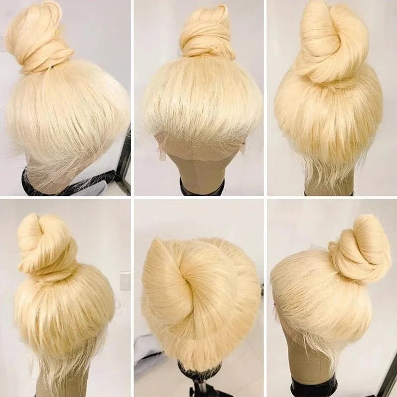 Blonde 360 Lace Frontal Wigs Human Hair 200% Density 613 Stright Lace Front Wig Human Hair Pre Plucked 360 Full Lace Wigs 38inch Hairsoboom Store 1103586186