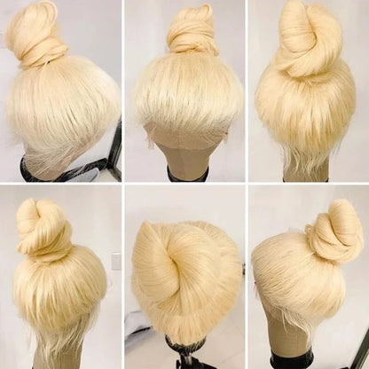 Blonde 360 Lace Frontal Wigs Human Hair 200% Density 613 Stright Lace Front Wig Human Hair Pre Plucked 360 Full Lace Wigs 38inch Hairsoboom Store 1103586186