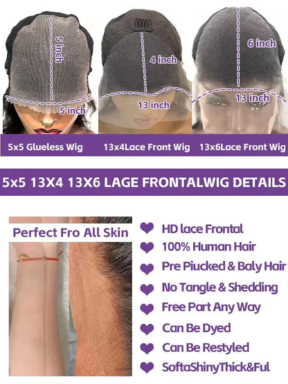 Body Wave Wig HD Lace 13x6 – 1B Natural – Velvet Current