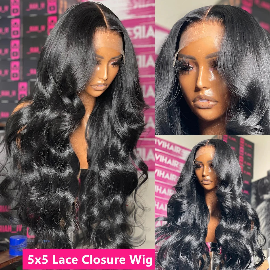 360 Full Lace Wigs 100% Human Hair Pre Plucked Body Wave 13x6 Hd Lace Frontal Wig Brazilian Hair For Black Women 200 Density HairStar Wigs