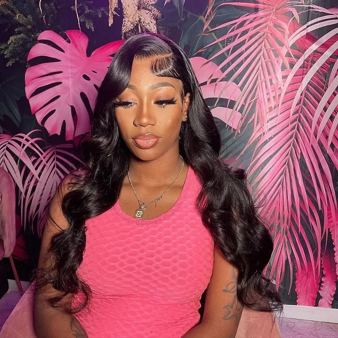 360 Full Lace Wigs 100% Human Hair Pre Plucked Body Wave 13x6 Hd Lace Frontal Wig Brazilian Hair For Black Women 200 Density HairStar Wigs