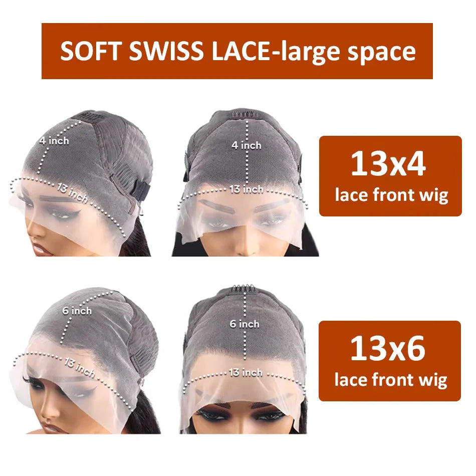 30 Inch Loose Deep Wave Frontal Wig Human Hair 13x4 Curly Lace Front Wig Transparent HD Lace Water Wigs 180 Density Brazilian WeWave Wig Store 1103417051