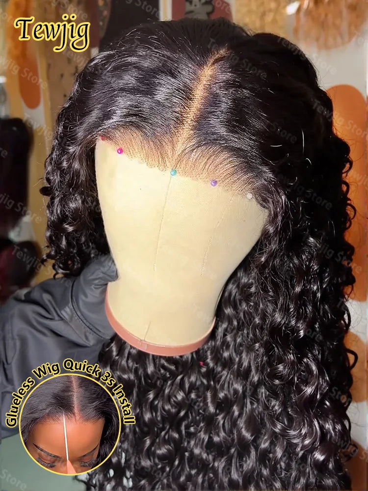30 40 Inch Water Wave Lace Front Wig 4x4 5x5 Deep Wave Glueless Closure Wig Brazilian 13x6 HD Curly Lace Frontal Human Hair Wigs HairStar Wigs