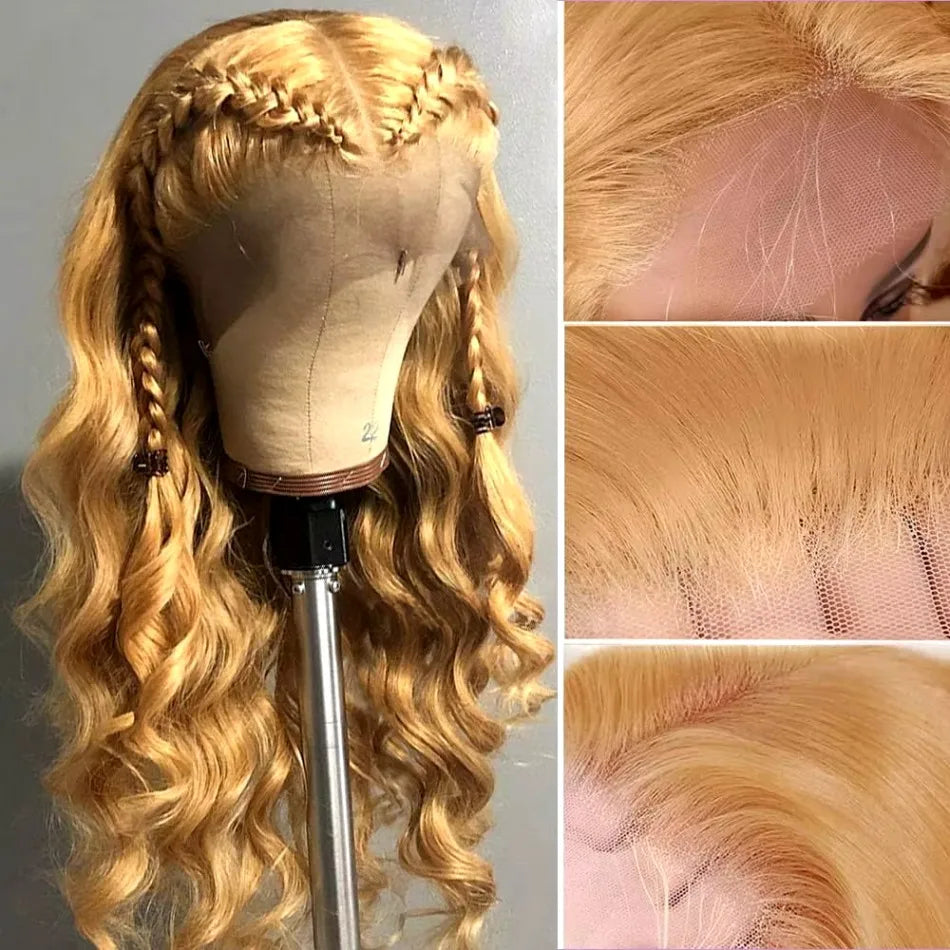27 Honey Blonde Wig Human Hair 13x6 Hd Lace Frontal Wig 250 Density  Body Wave Lace Front Wig 13x4 Honey Blonde Human Hair Wigs Store name Smilegirl Wig Store Store ID 1104099417