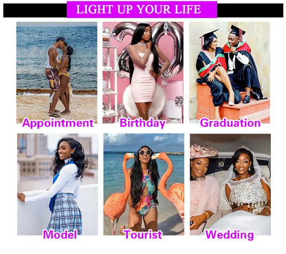 4/27 Ombre Colored 13x6 HD Lace Front Wigs Human Hair Pre Plucked With Baby Hair 200 Density Highlight Body Wave Frontal Wigs Dosacia Store Store ID 1104310464