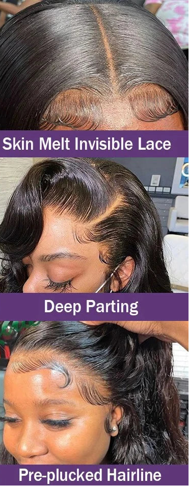 30 40 Inch Body Wave 13x6 HD Lace Frontal Wig Human Hair 13x4 Lace Front Wigs Hair Wig Brazilian Hair Wig Pre Plucked For Women Botisi Wig Store 1105054533