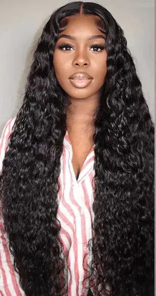 Water wave glueless preplucked 40 30 inch lace front curly wigs on sale Deep wave 5x5 hd lace frontal human hair wig wear and go Store name: Store ID: Open since: Lafino Boutique Store 1103420058