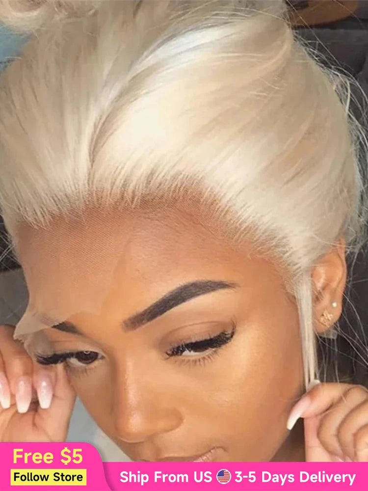 Hd Transparent 613 Blonde 13x4 13x6 360 Lace Front Human Hair Wig Pre Plucked Bone Straight Lace Frontal Wig 200 250 300 Density Diva Me Official Store 5007137