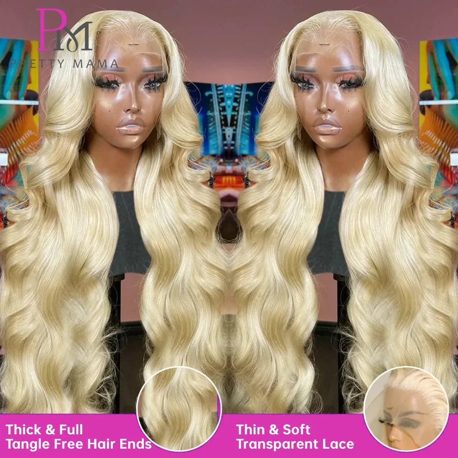 13x6 Cyan Blue Lace Front Wig Body Wave Light Green Lace Front Wig Human Hair Pre Plucked Blonde 613 Lace Frontal Wigs For Women Hairsoboom Store Store ID 1103586186