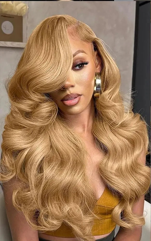Lafino 200% Density Body Wave Lace Front Wig 13x6 13x4 Hd Lace Frontal Wigs Loose Body Wave 27 Honey Blonde Wig Human Hair Lafino Beauty Hair US Store Store ID 1103585107