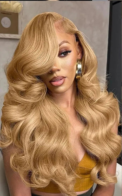 Lafino 200% Density Body Wave Lace Front Wig 13x6 13x4 Hd Lace Frontal Wigs Loose Body Wave 27 Honey Blonde Wig Human Hair Lafino Beauty Hair US Store Store ID 1103585107
