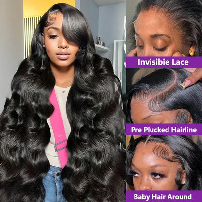 40Inch 13x6 Lace Front Wigs Human Hair Pre Plucked Body Wave Lace Front Wigs Human Hair 12A Frontal Wigs Human Hair for Women Smilegirl Wig Beauty Store 1104160532