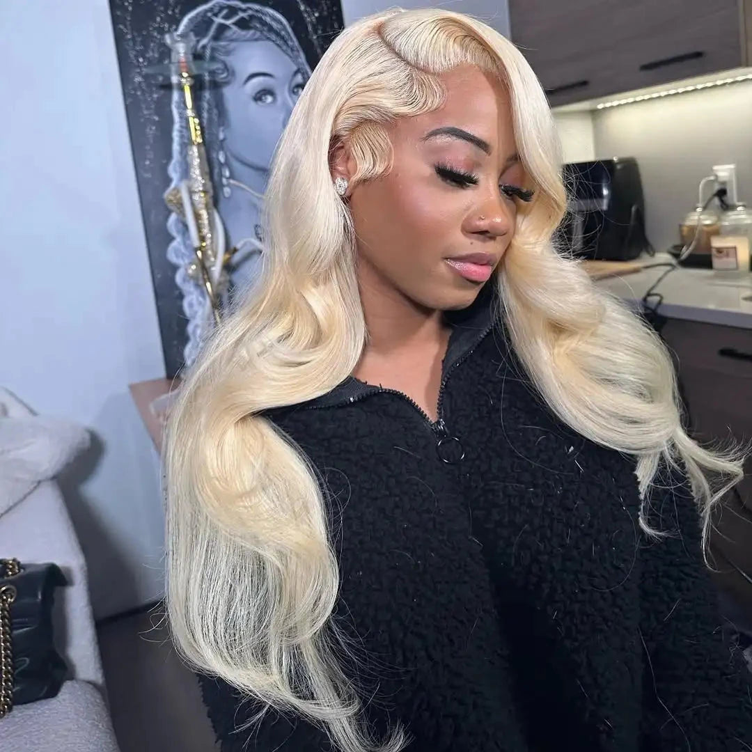 30 40 Inch 13x6 Lace Frontal Wig 613 Blonde Body Wave 13x4 Lace Front Wig Pre plucked Brazilian Human Hair Wigs 200 Density HairStar Wigs