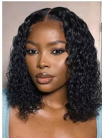 Deep Wave Lace Frontal Wigs For Women 5x5 4x4 Glueless Bob Human Wig Curly No Glue Black Human Hair Wigs Wear and Go 250 Density HairStar Wigs