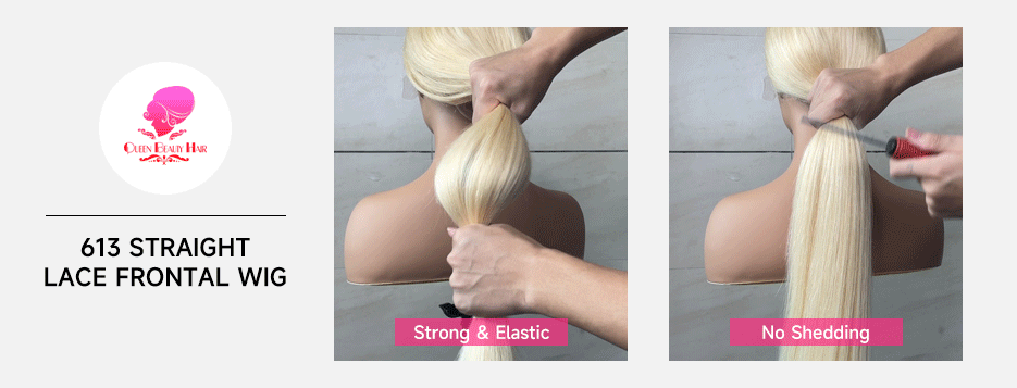 13x6 360 Lace Wig Human Hair Pre Plucked 613 Blonde Colored Lace Front Wigs Bone Straight Ponytail Human Hair Lace Frontal Wig XINXIYA WIG US Store Store ID 1103576649