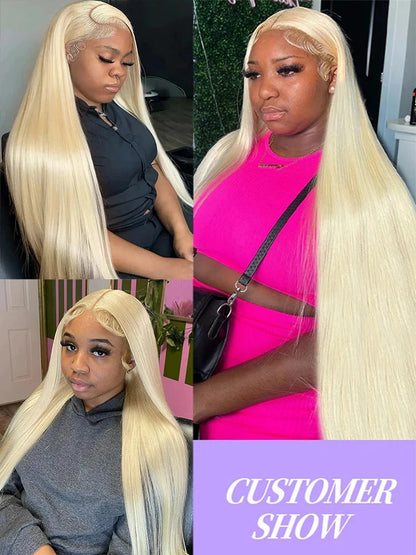 Blonde 613 hd Lace Frontal Wig 40 Inch 200 Density Straight Lace Front Wig 13x4 13x6 Honey Blonde 100% Colored Human Hair Wigs Lowell Lace Wig Store 1105062522