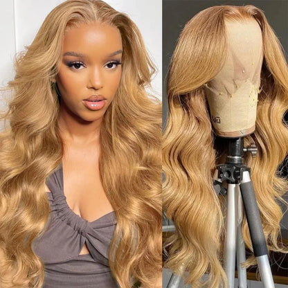 Straight Human Hair Wigs 27 Honey Blonde 13X6 Hd Lace Frontal Wig 100% Human Hair 230 Density Pre Plucked Brazilian Wigs 38 Inch Afybea GlowHair Store 1105053546