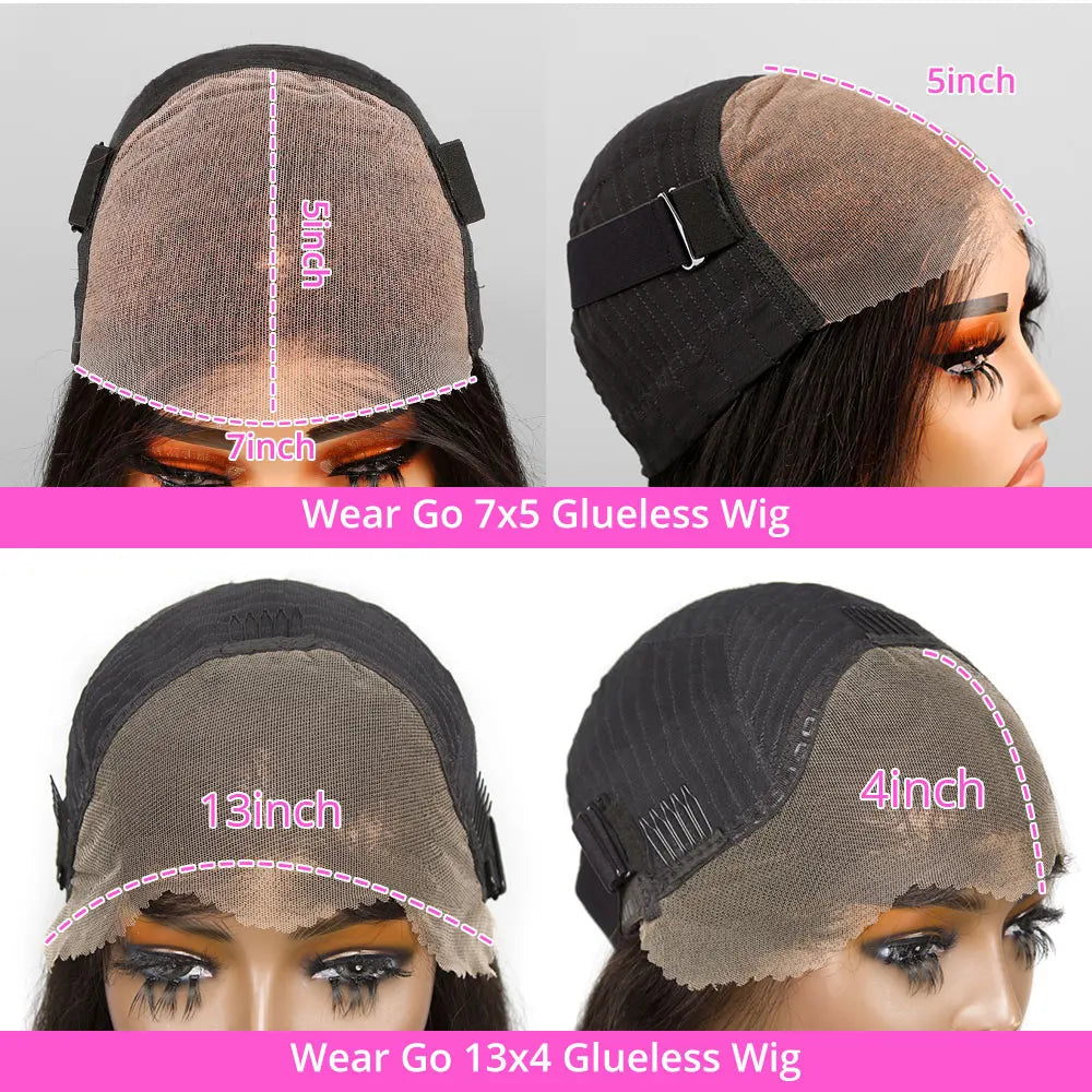 Highlight Wear Go Glueless Human Hair Straight Short Bob Wig P4/27 Colored 7x5 13x4 HD Lace Frontal Glueless Wigs Ready to Wear Store name Classyhair Store Store ID 1103578707