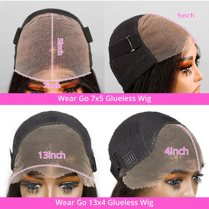 Highlight Wear Go Glueless Human Hair Straight Short Bob Wig P4/27 Colored 7x5 13x4 HD Lace Frontal Glueless Wigs Ready to Wear Store name Classyhair Store Store ID 1103578707