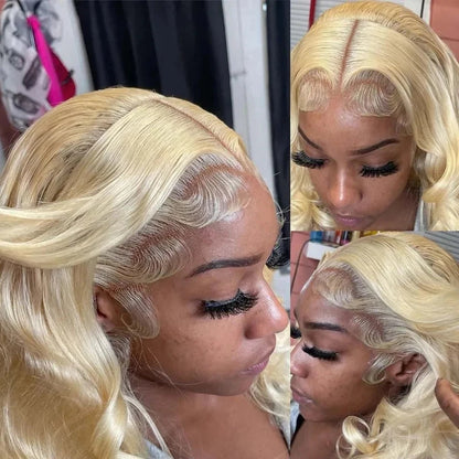 30 40 Inch 13x6 Lace Frontal Wig 613 Blonde Body Wave 13x4 Lace Front Wig Pre plucked Brazilian Human Hair Wigs 200 Density HairStar Wigs