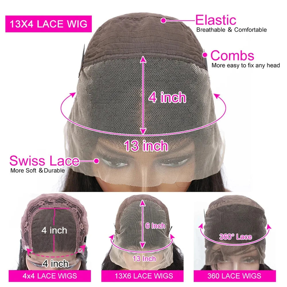 Kinky Straight Human Hair Wigs 13x4 Lace Front Human Hair Wigs For Women Brazilian Pre Plucked Yaki Straight Lace Frontal Wigs Qiwig Us Store Store ID 1104304813