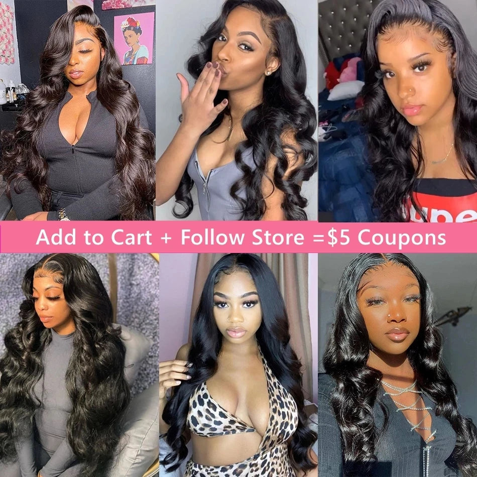 360 Full Lace Wigs 100% Human Hair Pre Plucked Body Wave 13x6 Hd Lace Frontal Wig Brazilian Hair For Black Women 200 Density HairStar Wigs