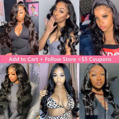 360 Full Lace Wigs 100% Human Hair Pre Plucked Body Wave 13x6 Hd Lace Frontal Wig Brazilian Hair For Black Women 200 Density HairStar Wigs