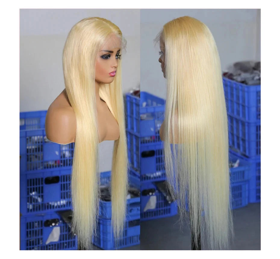 Hd Transparent 613 Blonde 13x4 13x6 360 Lace Front Human Hair Wig Pre Plucked Bone Straight Lace Frontal Wig 200 250 300 Density Diva Me Official Store 5007137