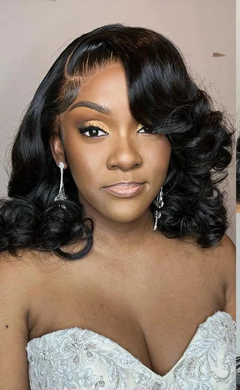 Body Wave Glueless Wig – Natural Black – Free Flow Neddie Hair US Store ID 1105222961