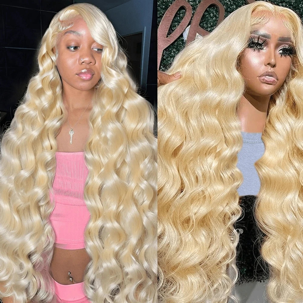 30 Inch Honey Blonde Ombre Lace Front Wig Human Hair 13x4 HD Lace Front Wig 4/27 Highlight Ombre Body Wave Lace Frontal Glueless HairStar Wigs