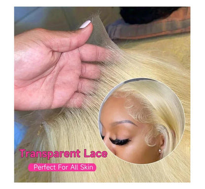 Hd Transparent 613 Blonde 13x4 13x6 360 Lace Front Human Hair Wig Pre Plucked Bone Straight Lace Frontal Wig 200 250 300 Density Diva Me Official Store 5007137