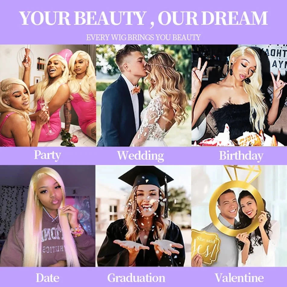 Blonde 613 hd Lace Frontal Wig 40 Inch 200 Density Straight Lace Front Wig 13x4 13x6 Honey Blonde 100% Colored Human Hair Wigs Lowell Lace Wig Store 1105062522