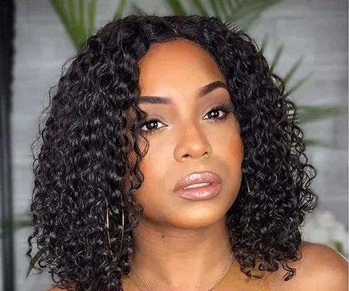 Deep Wave Lace Frontal Wigs For Women 5x5 4x4 Glueless Bob Human Wig Curly No Glue Black Human Hair Wigs Wear and Go 250 Density HairStar Wigs