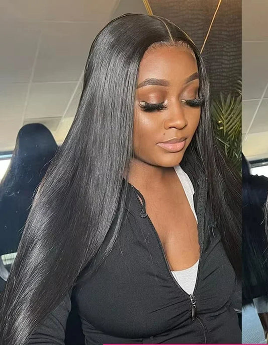 Glueless Wigs Human Hair Ready To Wear Bone Straight Lace Front Wigs Human Hair 4x4 5x5 Pre Cut Hd Lace Closure Wigs For Women Lafino Hair Wig Store 1103410090